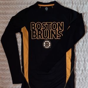 boston bruins long sleeve shirt dry-fit size small new